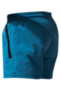 SKSP019 makes three-minute dry breathable sports shorts marathon track and field running fitness training sports shorts side pocket zipper pocket sports shorts center back view